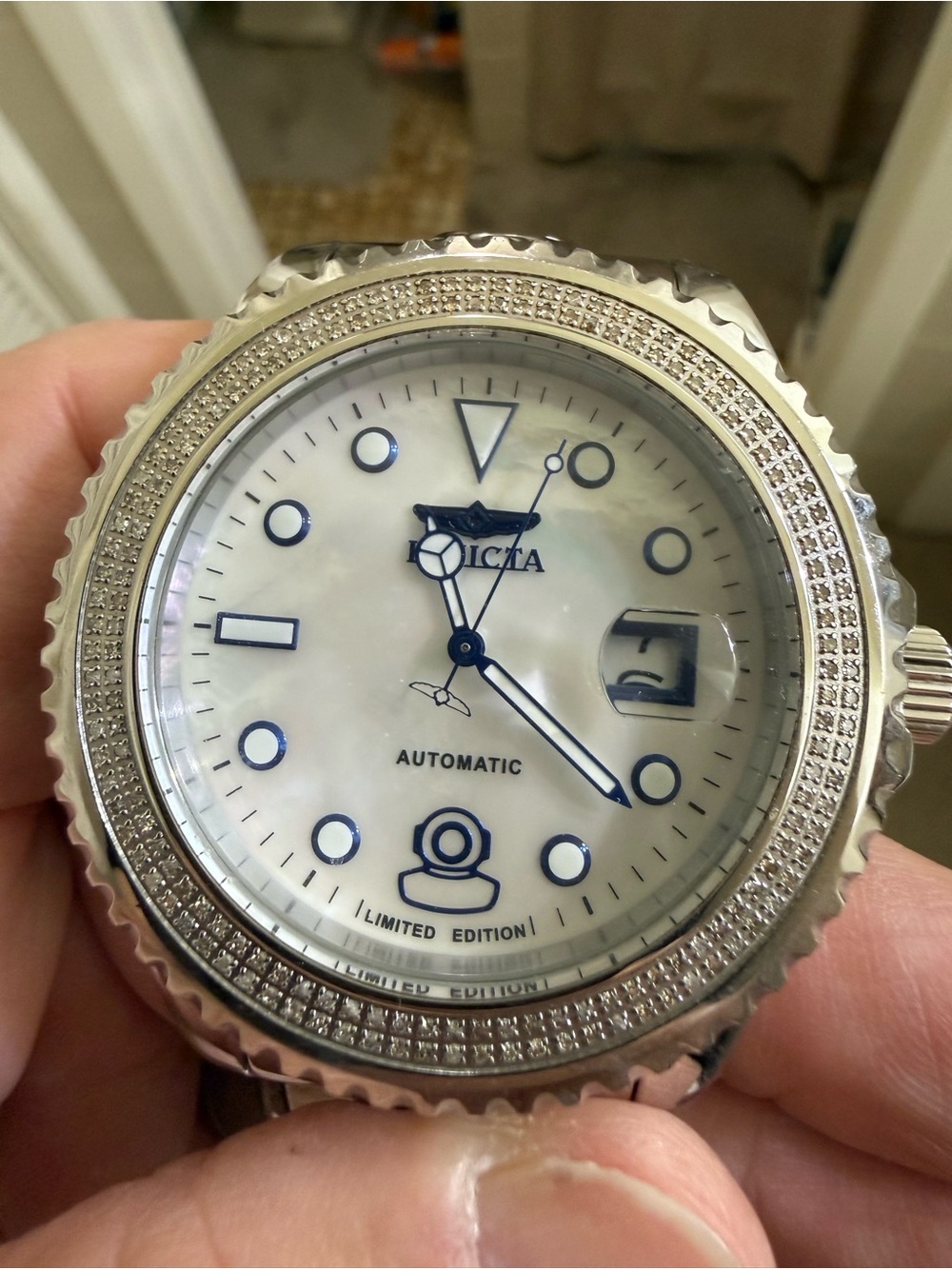 Invicta 15th anniversary Grand diver authentic diamond bezel limite edition